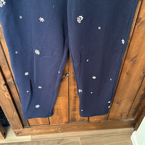 Madewell Airyterry Floral Embroidered Tapered Sweatpants Stitched-Pocket Edition - Picture 5 of 14